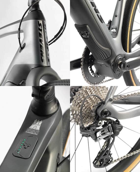 Stevens E-Getaway detail e-gravelu