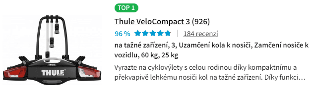 Produkt roku Thule VeloCompact 3